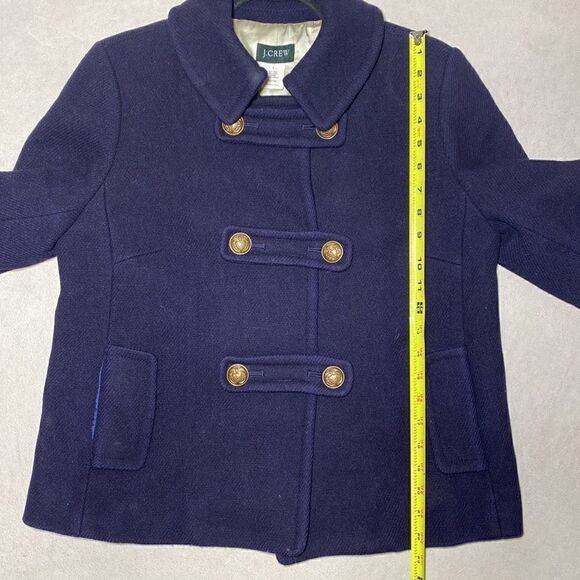 MSRP $375 J.Crew Wool Coat Women's Size 6 - Picture 8 of 10